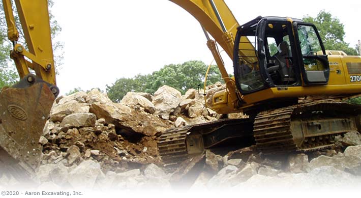 You will really dig our heavy duty excavation equipment! Full system excavations, new system installations - Aaron can do that!